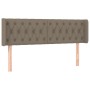Cabecero con LED de tela gris taupe 147x16x78/88 cm de , Cabeceros y pies de cama - Ref: Foro24-3123574, Precio: 93,51 €, Des...