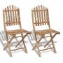 Sillas de jardín plegables 2 unidades bambú de vidaXL, Sillas de jardín - Ref: Foro24-41498, Precio: 110,67 €, Descuento: %