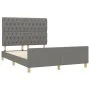 Bettgestell aus dunkelgrauem Stoff mit Kopfteil 140x190 cm von , Betten und Lattenroste - Ref: Foro24-3125293, Preis: 234,18 ...