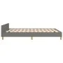 Bettgestell aus dunkelgrauem Stoff mit Kopfteil 140x190 cm von , Betten und Lattenroste - Ref: Foro24-3125293, Preis: 234,18 ...
