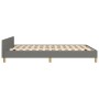 Estructura de cama con cabecero de tela gris oscuro 140x190 cm de , Camas y somieres - Ref: Foro24-3125293, Precio: 237,78 €,...