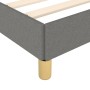 Estructura de cama con cabecero de tela gris oscuro 140x190 cm de , Camas y somieres - Ref: Foro24-3125293, Precio: 237,78 €,...