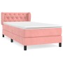 Cama box spring con colchón terciopelo rosa 80x200 cm de , Camas y somieres - Ref: Foro24-3127642, Precio: 310,81 €, Descuent...