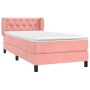 Cama box spring con colchón terciopelo rosa 80x200 cm de , Camas y somieres - Ref: Foro24-3127642, Precio: 310,81 €, Descuent...