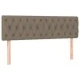 Box spring bed with taupe gray fabric mattress 140x200 cm by , Beds and slatted bases - Ref: Foro24-3129957, Price: 465,92 €,...