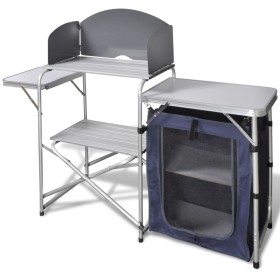 Armario de cocina de camping plegable estructura de aluminio de vidaXL, Mobiliario de camping - Ref: Foro24-41330, Precio: 13...