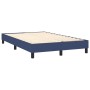 Cama box spring con colchón y LED tela azul 120x200 cm de , Camas y somieres - Ref: Foro24-3133067, Precio: 389,69 €, Descuen...