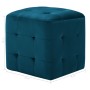 Mesitas de noche 2 unidades terciopelo azul 30x30x30 cm de vidaXL, Mesitas de noche - Ref: Foro24-249016, Precio: 90,50 €, De...