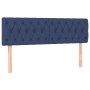 Cama box spring colchón y luces LED tela azul 140x190 cm de , Camas y somieres - Ref: Foro24-3133955, Precio: 445,04 €, Descu...