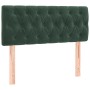 Cama box spring colchón y LED terciopelo verde oscuro 90x200 cm de , Camas y somieres - Ref: Foro24-3134564, Precio: 319,44 €...