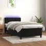 Box spring bed with mattress and LED black velvet 80x200 cm by , Beds and slatted bases - Ref: Foro24-3134551, Price: 292,43 ...