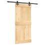Puerta corredera con herrajes madera maciza de pino 95x210 cm en Puertas | Comprar online en Foru.es