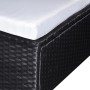 Set muebles de jardín 6 piezas y cojines ratán sintético negro de vidaXL, Conjuntos de jardín - Ref: Foro24-41273, Precio: 47...