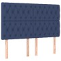 Cama box spring colchón y luces LED tela azul 140x190 cm de , Camas y somieres - Ref: Foro24-3135115, Precio: 498,04 €, Descu...