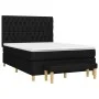 Boxspringbett mit schwarzer Stoffmatratze 140x190 cm von , Betten und Lattenroste - Ref: Foro24-3137391, Preis: 513,69 €, Rab...