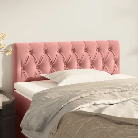 Cabecero de terciopelo rosa 100x7x78/88 cm de , Cabeceros y pies de cama - Ref: Foro24-346339, Precio: 58,83 €, Descuento: %