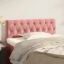 Cabecero de terciopelo rosa 100x7x78/88 cm de , Cabeceros y pies de cama - Ref: Foro24-346339, Precio: 58,83 €, Descuento: %