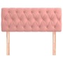 Cabecero de terciopelo rosa 100x7x78/88 cm de , Cabeceros y pies de cama - Ref: Foro24-346339, Precio: 59,92 €, Descuento: %