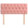 Cabecero de terciopelo rosa 100x7x78/88 cm de , Cabeceros y pies de cama - Ref: Foro24-346339, Precio: 58,83 €, Descuento: %