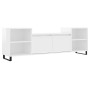 Mueble para TV madera contrachapada blanco brillo 160x35x55 cm de , Muebles TV - Ref: Foro24-831350, Precio: 77,49 €, Descuen...