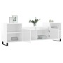Mueble para TV madera contrachapada blanco brillo 160x35x55 cm de , Muebles TV - Ref: Foro24-831350, Precio: 77,49 €, Descuen...