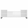 Mueble para TV madera contrachapada blanco brillo 160x35x55 cm de , Muebles TV - Ref: Foro24-831350, Precio: 77,49 €, Descuen...