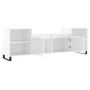 Mueble para TV madera contrachapada blanco brillo 160x35x55 cm de , Muebles TV - Ref: Foro24-831350, Precio: 77,49 €, Descuen...