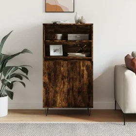 Aparador alto madera contrachapada roble ahumado 60x36x110 cm de , Aparadores - Ref: Foro24-831489, Precio: 74,29 €, Descuent...