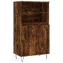 Aparador alto madera contrachapada roble ahumado 60x36x110 cm de , Aparadores - Ref: Foro24-831489, Precio: 77,03 €, Descuent...