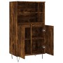 Aparador alto madera contrachapada roble ahumado 60x36x110 cm de , Aparadores - Ref: Foro24-831489, Precio: 77,03 €, Descuent...