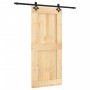 Puerta corredera con herrajes madera maciza de pino 90x210 cm en Puertas | Comprar online en Foru.es