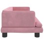 Cama para perros de terciopelo rosa 80x45x30 cm en Camas para perros | Comprar online en Foru.es