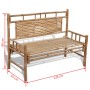 Banco de jardín plegable bambú 120 cm de vidaXL, Bancos de jardín - Ref: Foro24-41504, Precio: 142,85 €, Descuento: %