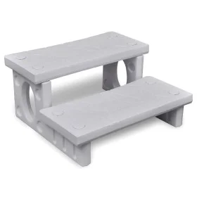 Escalones para bañera de hidromasaje blanco de vidaXL, Accesorios para piscinas y spa - Ref: Foro24-90716, Precio: 108,92 €, ...
