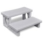 Escalones para bañera de hidromasaje blanco de vidaXL, Accesorios para piscinas y spa - Ref: Foro24-90716, Precio: 110,78 €, ...