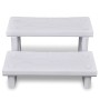 Escalones para bañera de hidromasaje blanco de vidaXL, Accesorios para piscinas y spa - Ref: Foro24-90716, Precio: 110,78 €, ...