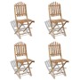 Juego de comedor de jardín plegable 5 piezas de bambú de vidaXL, Conjuntos de jardín - Ref: Foro24-41497, Precio: 265,68 €, D...