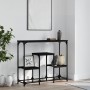 Mesa consola de madera de ingeniería negra 89,5x28x76 cm de , Mesas auxiliares - Ref: Foro24-833383, Precio: 53,31 €, Descuen...