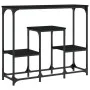 Black engineered wood console table 89.5x28x76 cm by , Side tables - Ref: Foro24-833383, Price: 52,67 €, Discount: %