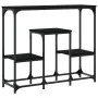 Black engineered wood console table 89.5x28x76 cm by , Side tables - Ref: Foro24-833383, Price: 52,67 €, Discount: %