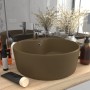 Lavabo lujoso con rebosadero cerámica crema mate 36x13 cm de , Lavabos - Ref: Foro24-147040, Precio: 48,84 €, Descuento: %