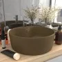 Luxurious washbasin with matte cream ceramic overflow 36x13 cm by , Sinks - Ref: Foro24-147040, Price: 48,51 €, Discount: %
