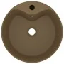 Luxurious washbasin with matte cream ceramic overflow 36x13 cm by , Sinks - Ref: Foro24-147040, Price: 48,51 €, Discount: %