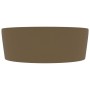 Lavabo lujoso con rebosadero cerámica crema mate 36x13 cm de , Lavabos - Ref: Foro24-147040, Precio: 48,84 €, Descuento: %