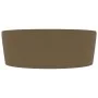 Luxurious washbasin with matte cream ceramic overflow 36x13 cm by , Sinks - Ref: Foro24-147040, Price: 48,51 €, Discount: %