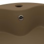 Lavabo lujoso con rebosadero cerámica crema mate 36x13 cm de , Lavabos - Ref: Foro24-147040, Precio: 48,84 €, Descuento: %