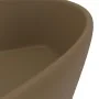 Luxurious washbasin with matte cream ceramic overflow 36x13 cm by , Sinks - Ref: Foro24-147040, Price: 48,51 €, Discount: %