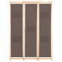 Biombo divisor de 3 paneles de tela marrón 120x170x4 cm de , Divisores de ambientes - Ref: Foro24-248179, Precio: 52,41 €, De...
