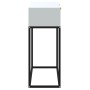 Mesa consola hierro y madera contrachapada blanco 80x30x75 cm de , Mesas auxiliares - Ref: Foro24-352103, Precio: 106,96 €, D...
