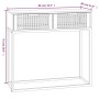 Mesa consola hierro y madera contrachapada blanco 80x30x75 cm de , Mesas auxiliares - Ref: Foro24-352103, Precio: 106,96 €, D...
